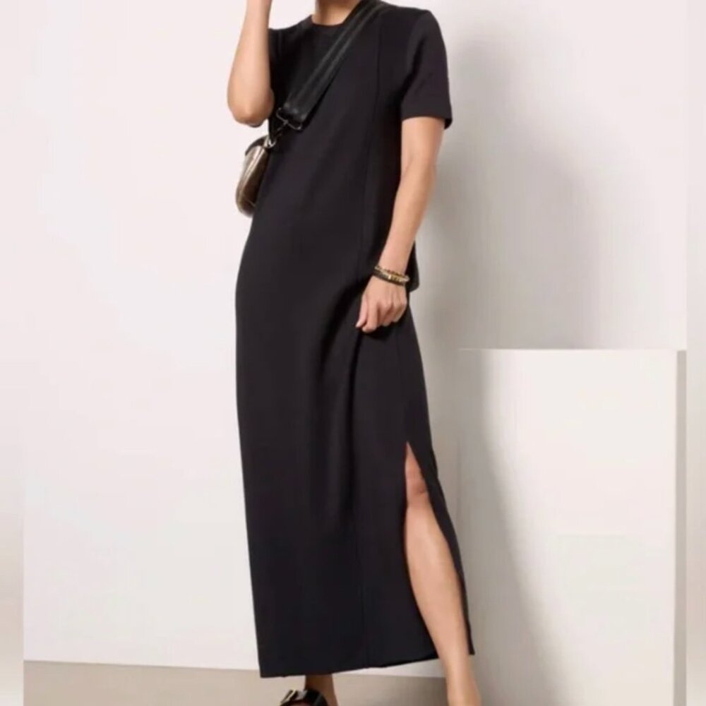 Anthropologie Varley Short Sleeve Hattie‎ Maxi T-Shirt Dress Minimalist Casual
